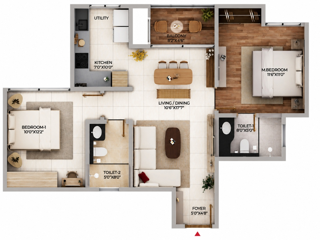 2 BHK Residences